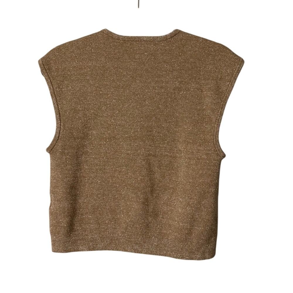 J.Crew‎ Sweater shell with buttons in merino-linen blend Size Large - Picture 2 of 8